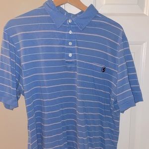 Southern Proper Cotton Stripe Polo with Pocket